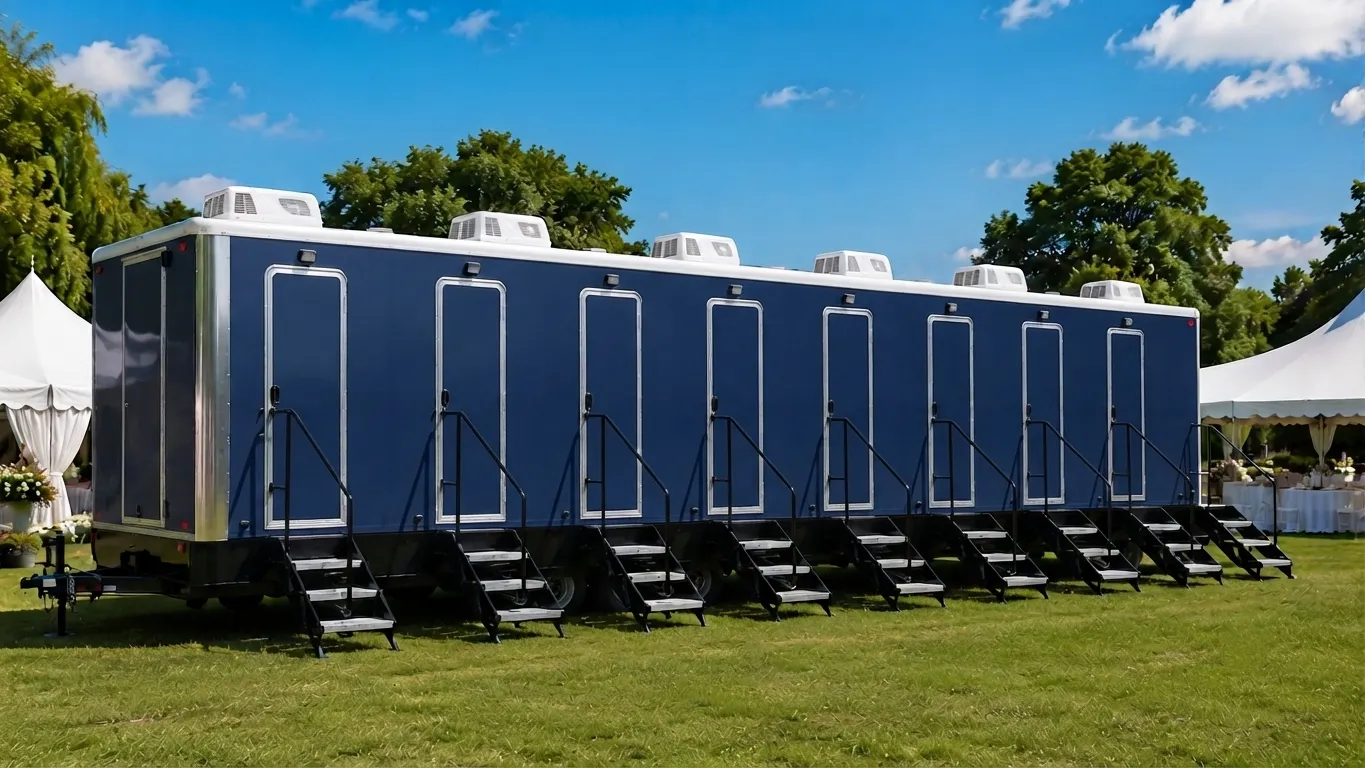 8 Stall Restroom Trailer in Lancaster, CA