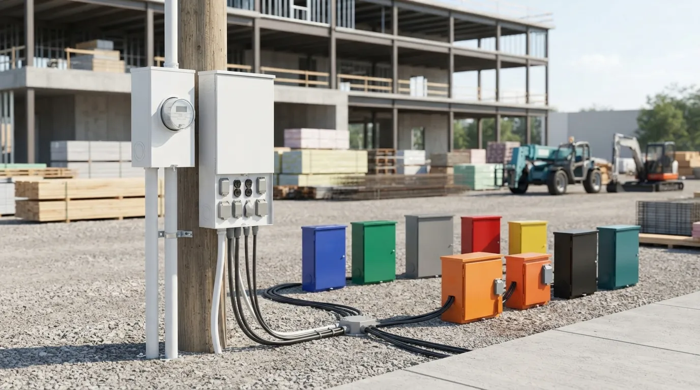 Temporary Power Pole in Lancaster, CA